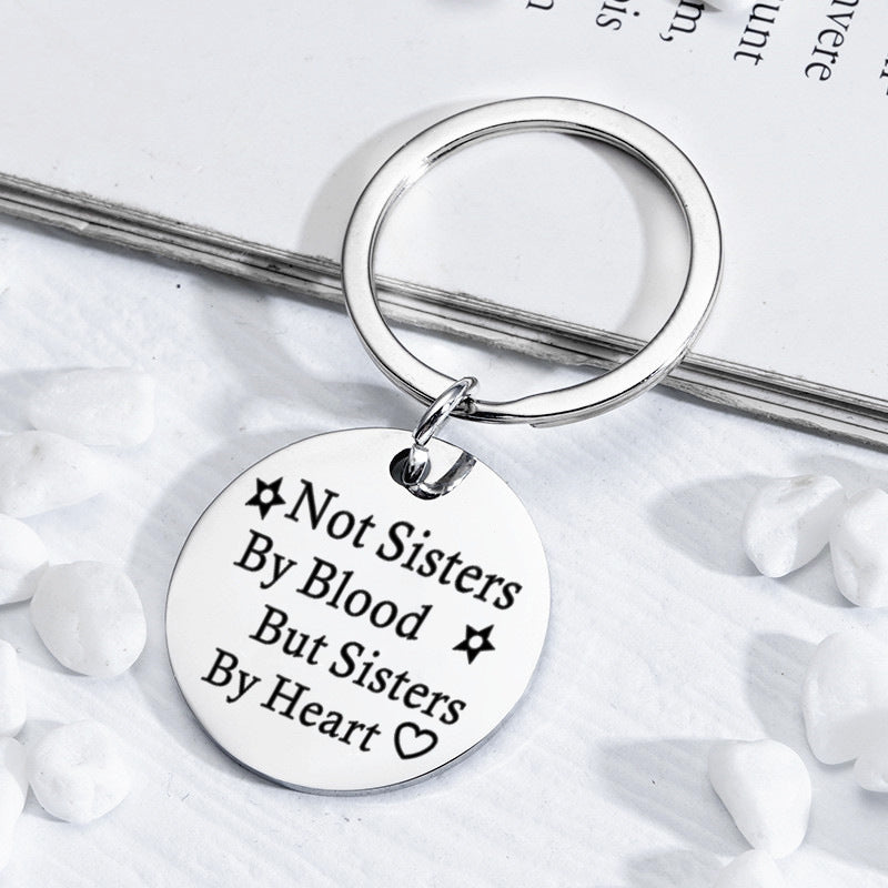 Stainless Steel Round Initial Keychain | 25mm & 30mm