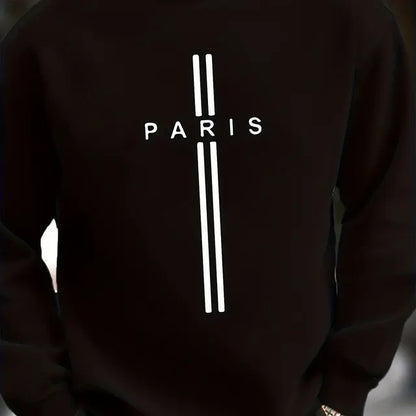 Men's Oversized Casual Sweatshirt Cotton-Lined Pullover XS-3XL