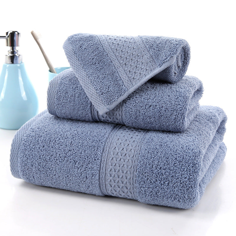Long-Staple Cotton Towel Set | Absorbent Jacquard Towels | JParker