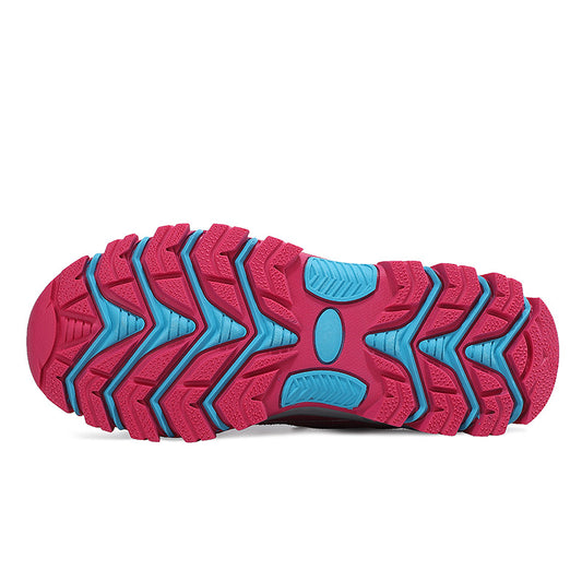 Breathable PU Mesh Low-Top Hiking Trainers - PHYLON Midsole Lace-Up