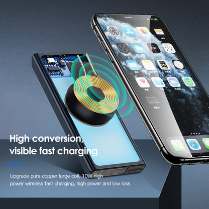 10,000mAh Power Bank with Built-In Plug – Fast Charge Alloy Shell Black & Blue