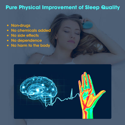 EMS Micro-current Sleep Aid Device - Drug-Free Relaxation & Insomnia Relief Therapy Tool