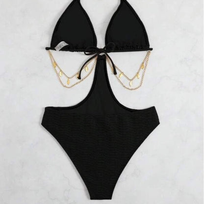 Women's Chain Detail Bikini Set | Sexy Two-Piece Swimsuit