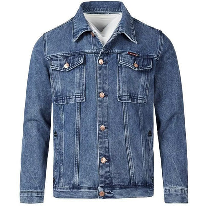 Men's Slim-Fit Denim Jacket | Cotton-Lined Casual Outerwear M–4XL