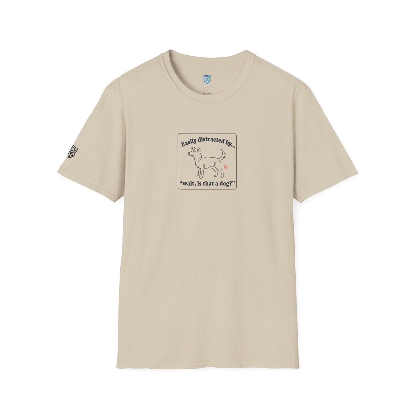 'Easily Distracted By…wait, is that a dog?' Cartoon Dog Graphic Tee