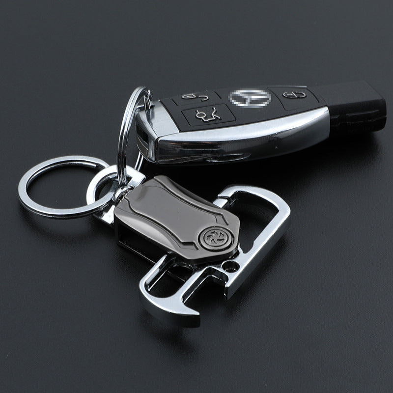 Gyro Spinning Top Keychain | Zinc Alloy Men's Pendant | JP Collections