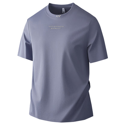 Men's Ice Silk Cool-Feel T-Shirt | Lightweight Summer Tee