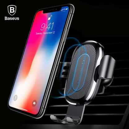 Wireless Charging Gravity Car Mount | 10W Qi Fast Charge