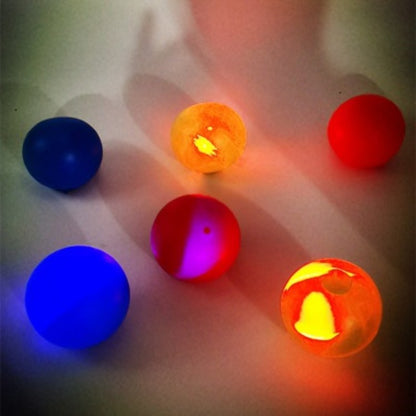 Sticky Wall Ball Stress Relief Toy - Glow Squish Ball for Kids and Adults