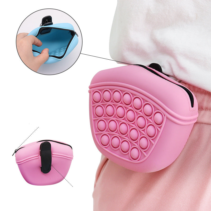 Silicone Dog Treat Pouch | Training Reward Bag | Waist Clip