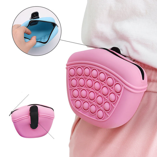 Silicone Dog Treat Pouch | Training Reward Bag | Waist Clip