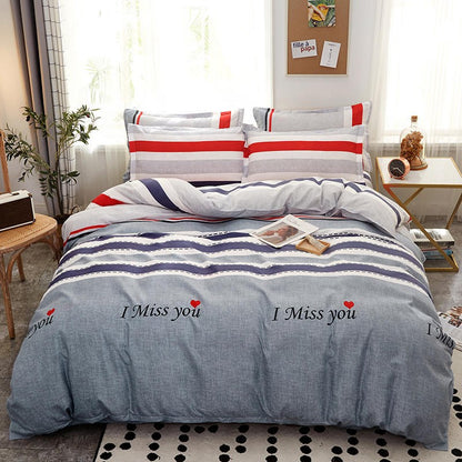 Printed Cotton Duvet Cover | Single, Double & King Sizes