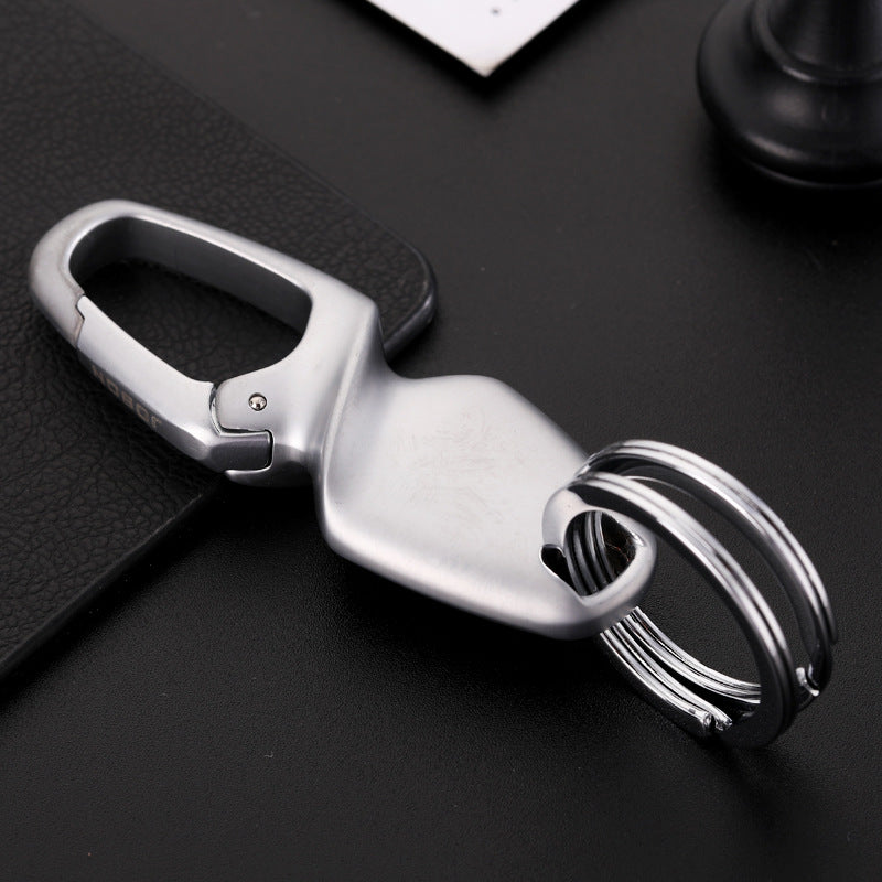 Metal Waist Clip Car Keyring | Black, Chrome & Gold
