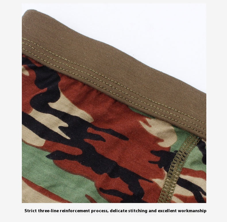 Men's Camouflage Bamboo Fibre Boxer Shorts | Breathable Mid-Rise Underwear