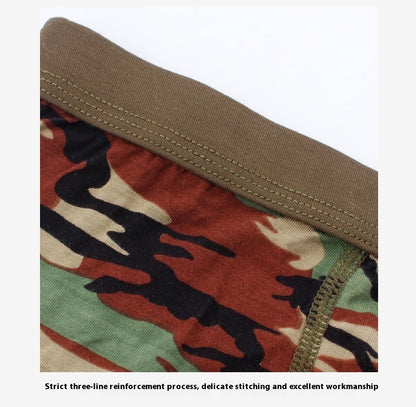 Men's Camouflage Bamboo Fibre Boxer Shorts | Breathable Mid-Rise Underwear