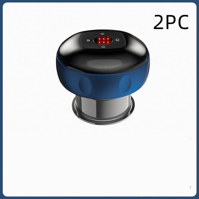 Electric Vacuum Cupping & Gua Sha Massager — Smart Breathing Therapy Device with Heat & Red Light