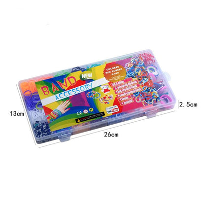 Rubber Loom Band Weaving Kit 1500 Pieces | Kids Craft Set
