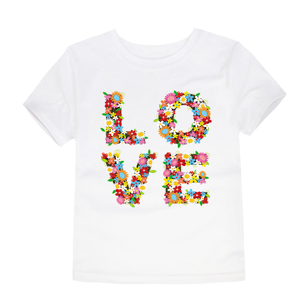 Kids Unisex Cotton Cartoon Print T-Shirt – Green, Black, White