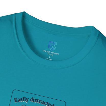'Easily Distracted By…wait, is that a dog?' Cartoon Dog Graphic Tee