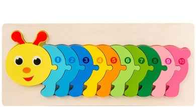 Children's Cartoon Number Animal Puzzle