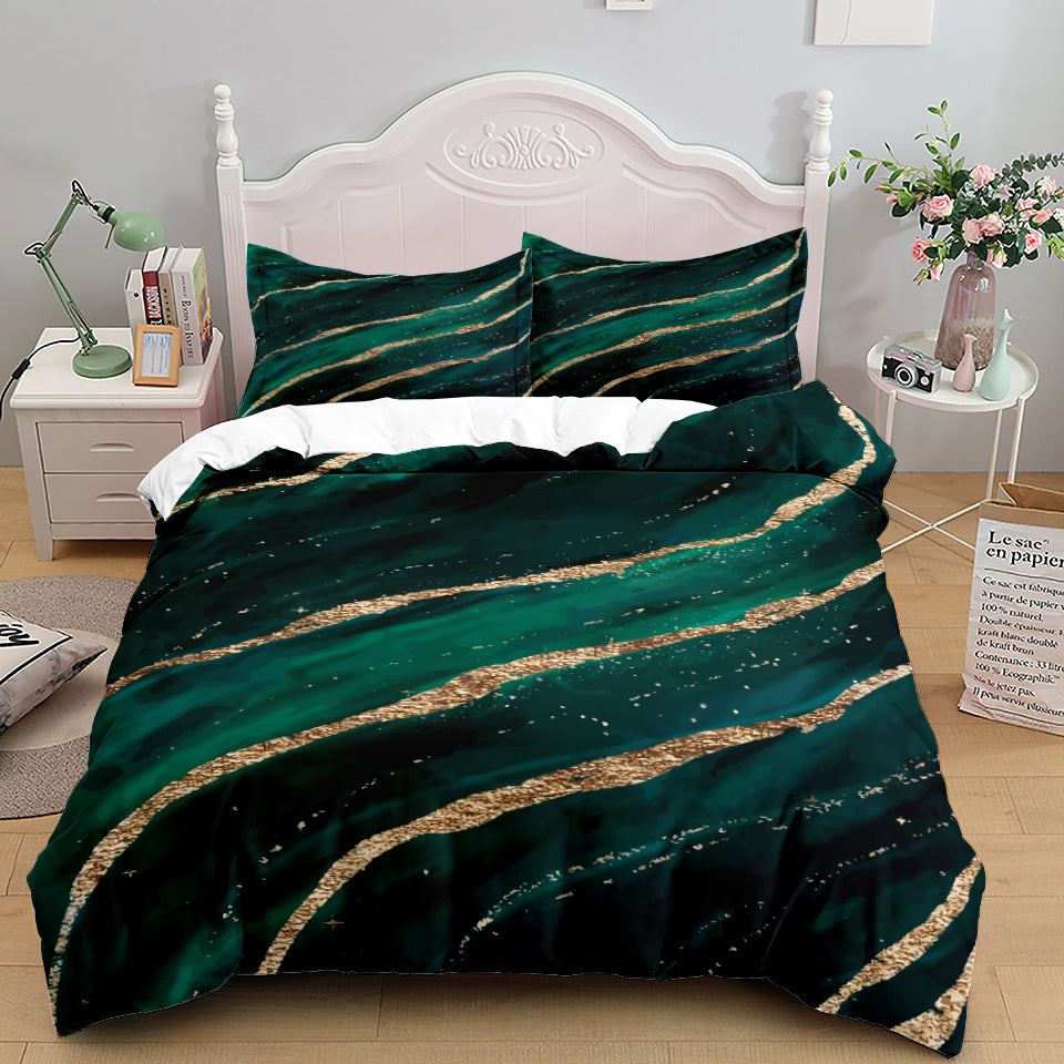 European Landscape Print Bedding Set | Multiple Sizes & Designs