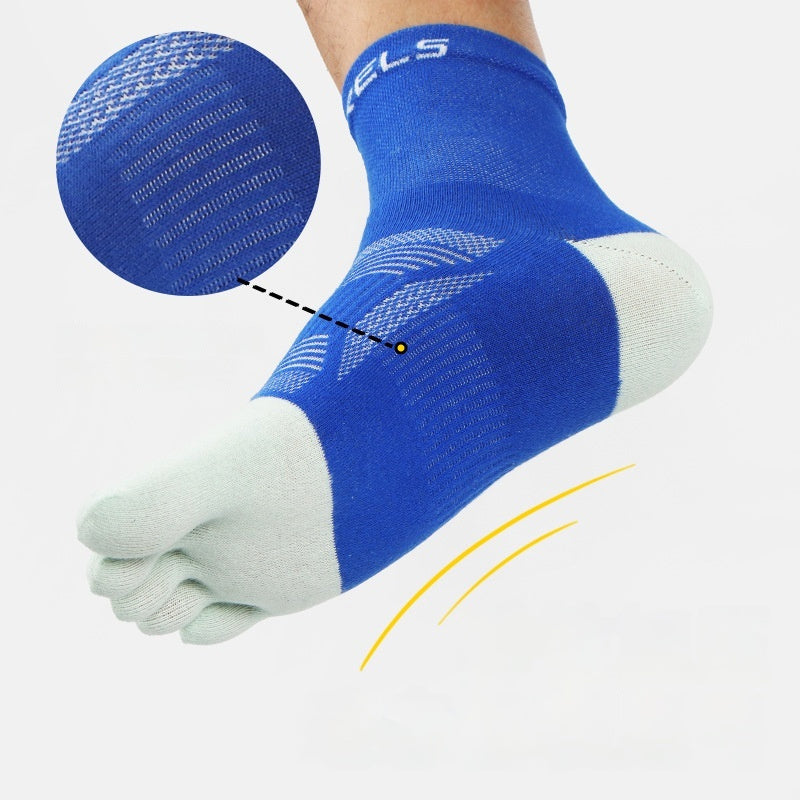 Unisex Breathable Cotton Blend Mid-Calf Socks – 78% Cotton Spandex S M L 4 Colours