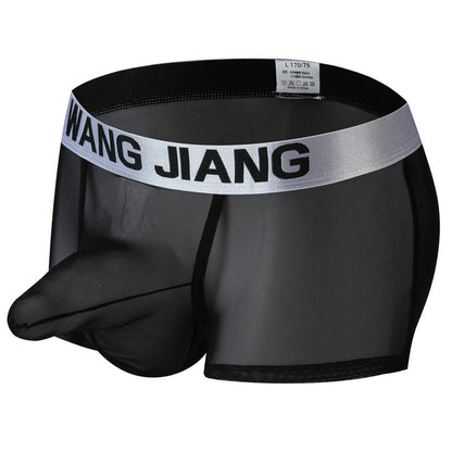 Men's Mesh Contoured Pouch Boxer Shorts | Breathable Nylon Underwear