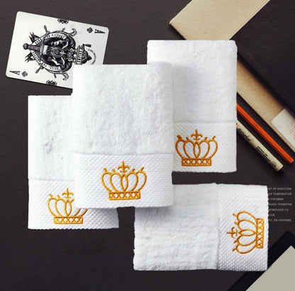 Cotton Embroidery Boutique Sauna & Bath Towel | Multiple Sizes