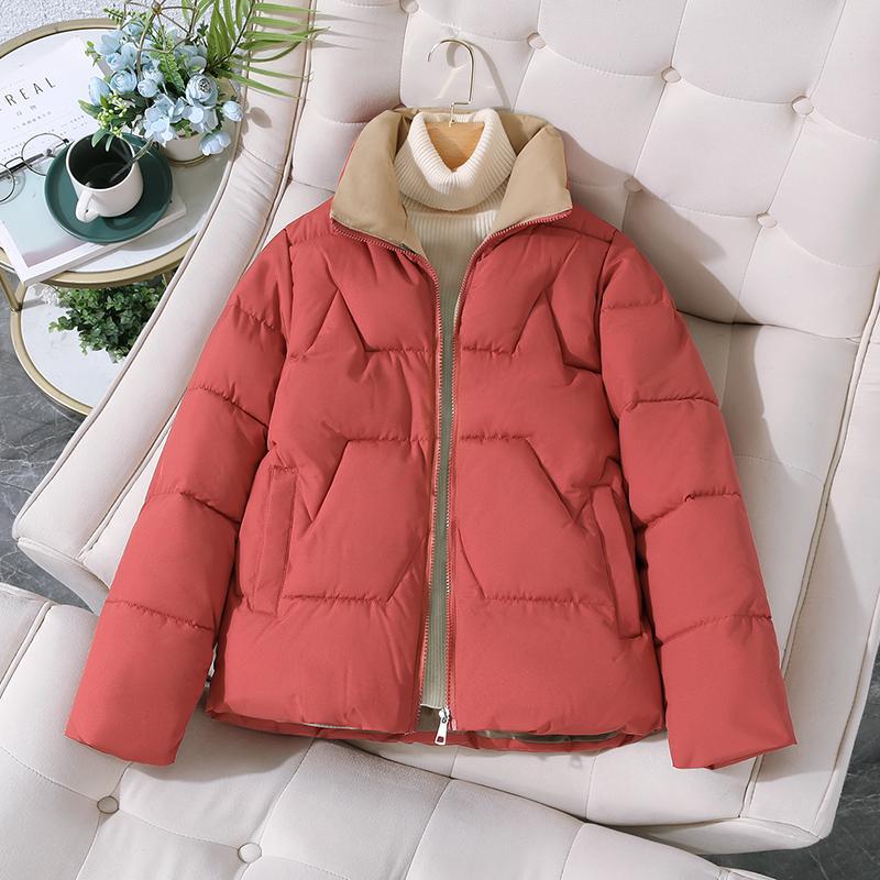 Women's Cropped Padded Jacket - Loose Fit, 4 Colours, M-4XL