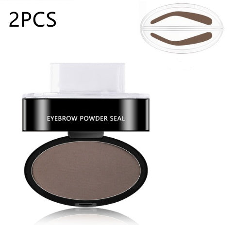 Eyebrow Stamp Powder Kit – Waterproof, 3 Shapes & Shades, Multi-Pack