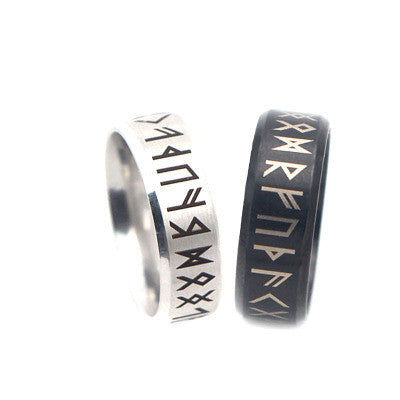 Men's 8mm Matte Stainless Steel Band Ring – Minimalist Steel & Black Band