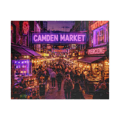 Camden Market Neon Night Jigsaw Puzzle – 110, 252, 520 & 1014 Pieces