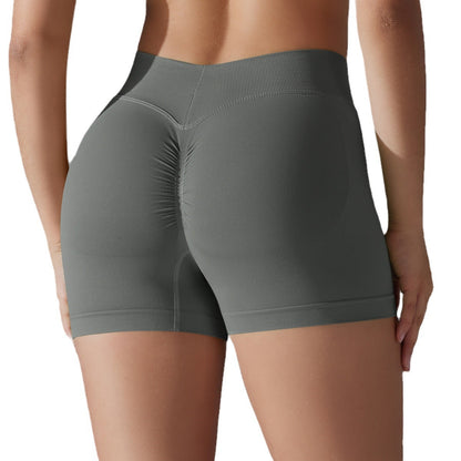 Women's High-Waist Knit Yoga Shorts | Hip Lift | 5 Colours