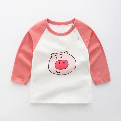 Baby & Kids Cotton Long Sleeve T-Shirt – 12 Print Styles