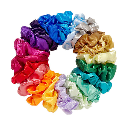 Satin Scrunchie Set – 20, 30 or 40 Piece Korean Hair Ties