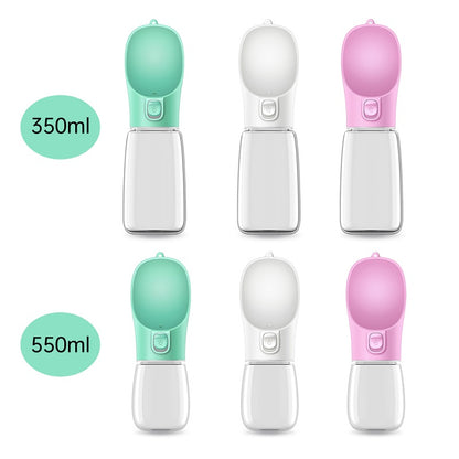 Portable Pet Water Bottle | Button-Press Dog & Cat Drinking Cup