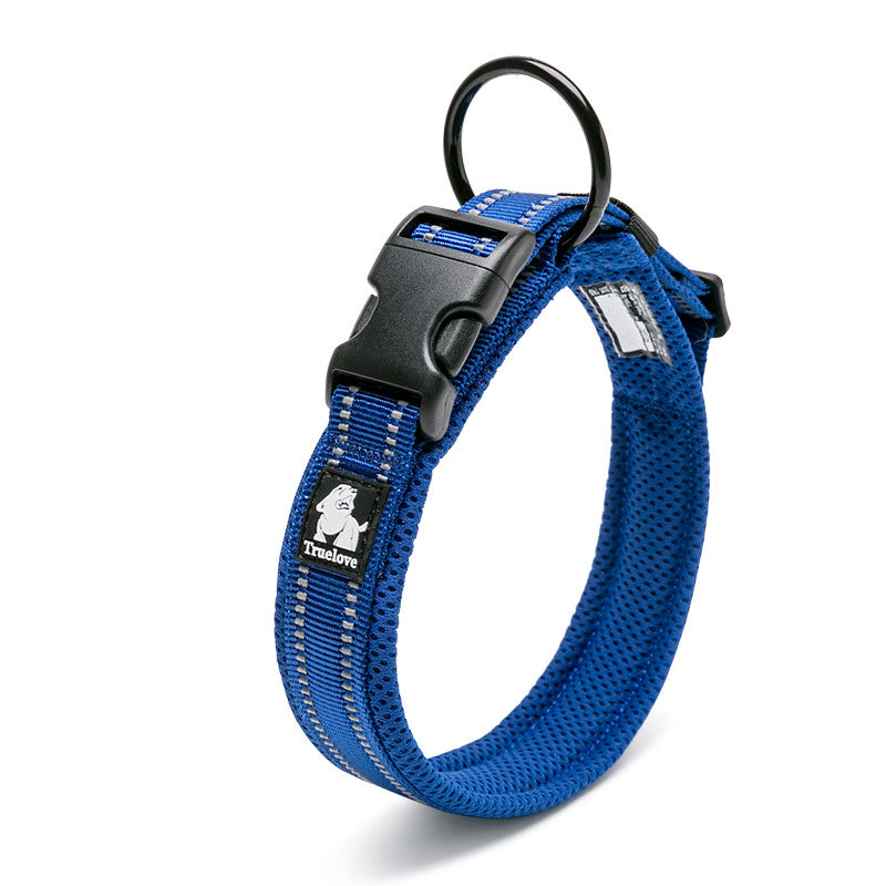 3M Reflective Padded Dog Collar – Soft Mesh Lining | 11 Colours | Sizes XXS–3XL