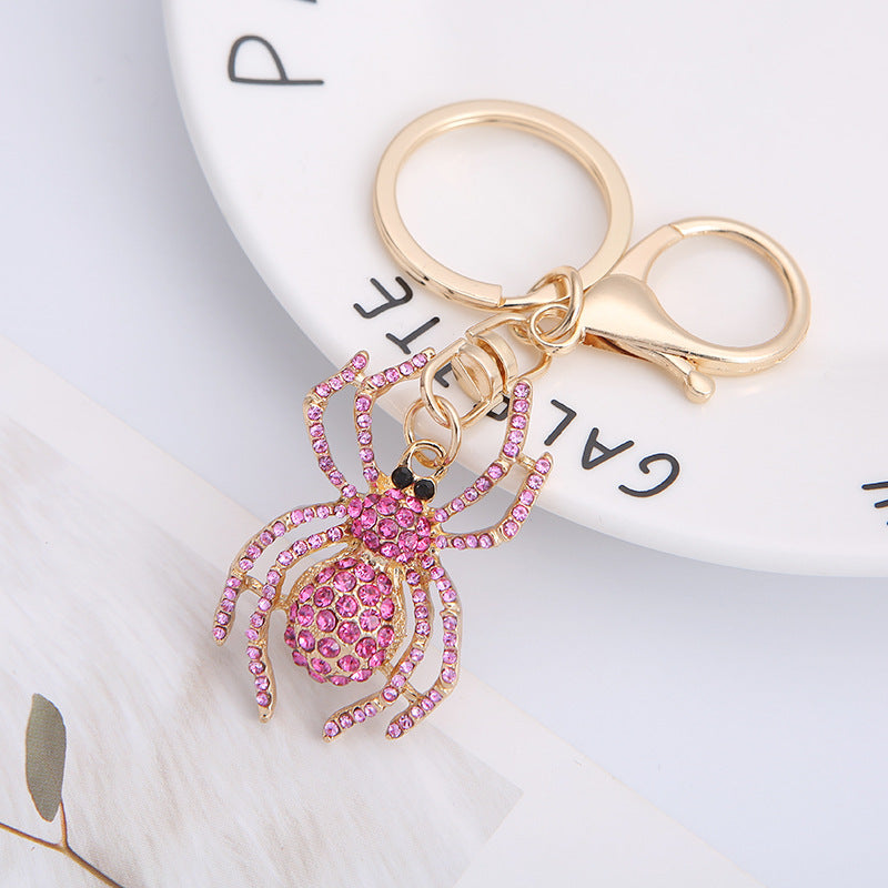 Zinc Alloy Miniature Backpack Keychain | Pink, Blue & Orange