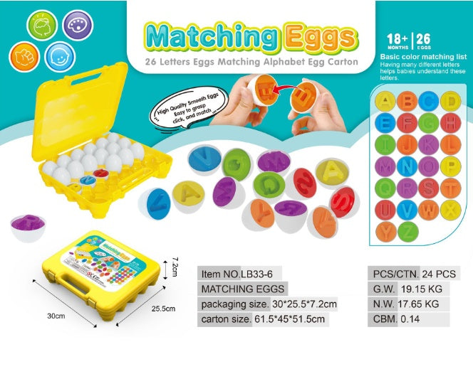 Montessori Egg Shape Matching Toy - Educational Sorting Game for Kids