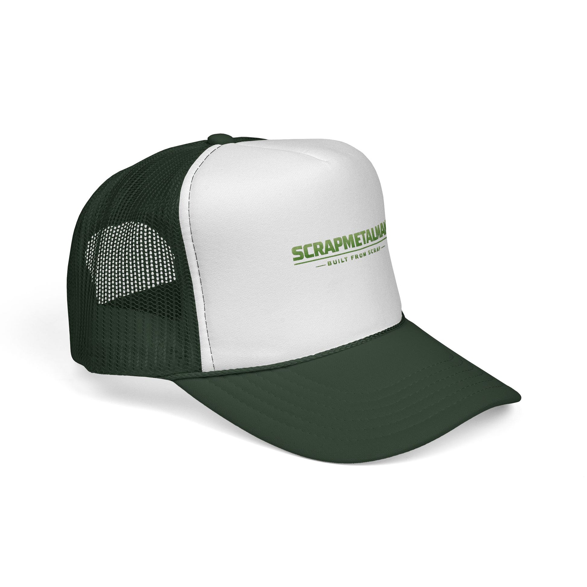 Scrapmetalman Logo Mesh Trucker Cap | Breathable Snapback