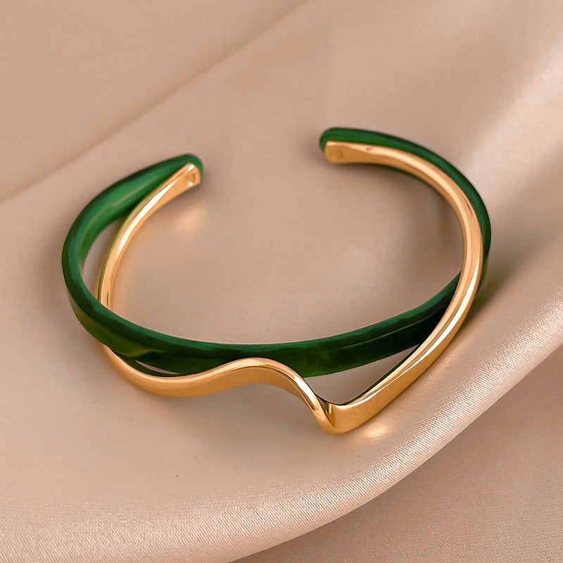 Adjustable Layered Shellfish Bracelet for Women