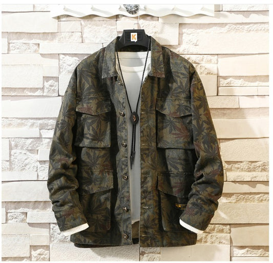 Men's Camouflage Denim Jacket | Cotton Casual Coat – JParker Collections