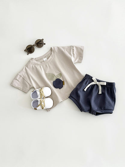 Baby & Toddler Short-Sleeve Top & Shorts Set | Cotton Summer Outfit 6M–3Y
