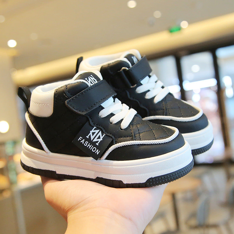Children's High-Top Velcro Trainers | Casual Kids Sneakers
