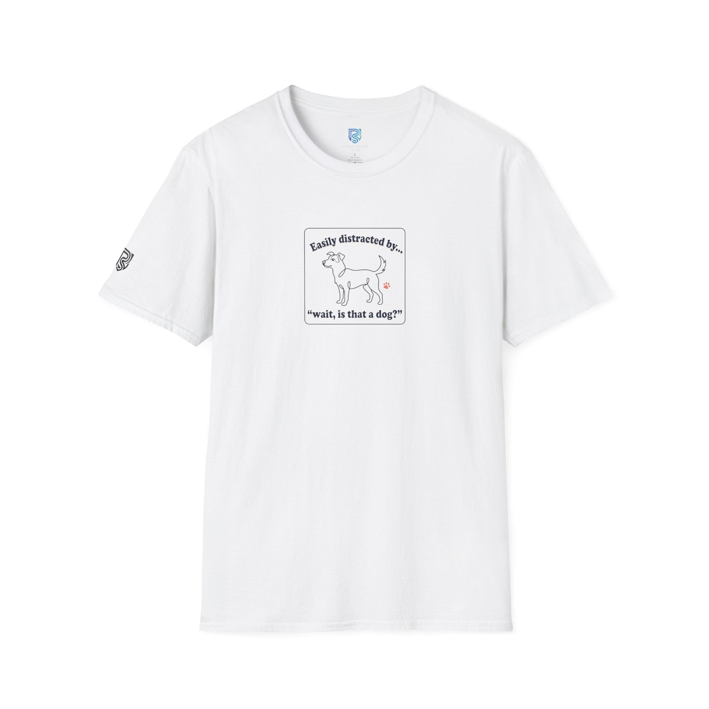 'Easily Distracted By…wait, is that a dog?' Cartoon Dog Graphic Tee