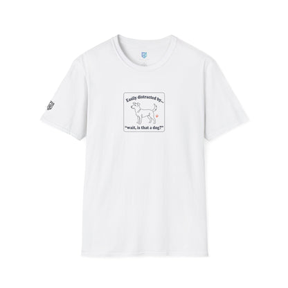 'Easily Distracted By…wait, is that a dog?' Cartoon Dog Graphic Tee