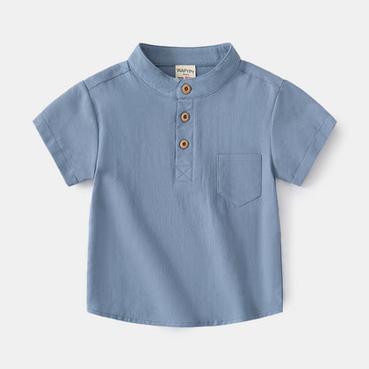 Boys' V-Neck Short Sleeve T-Shirt | Soft Cotton, Casual Fit
