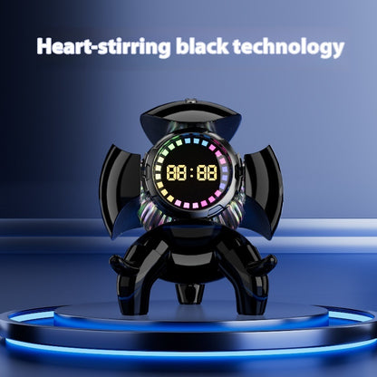 Mech Monster Bluetooth Speaker with Clock & RGB Light