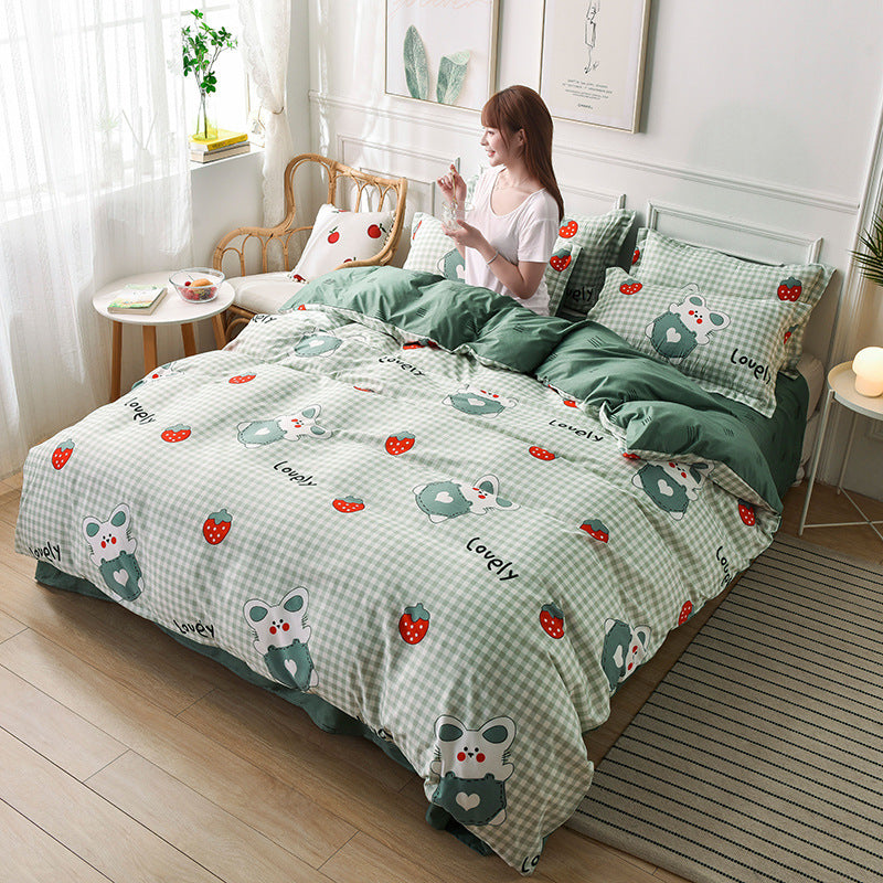 Reactive Dye Sanded Polyester Bedding Set – 3 Designs, 11 Sizes
