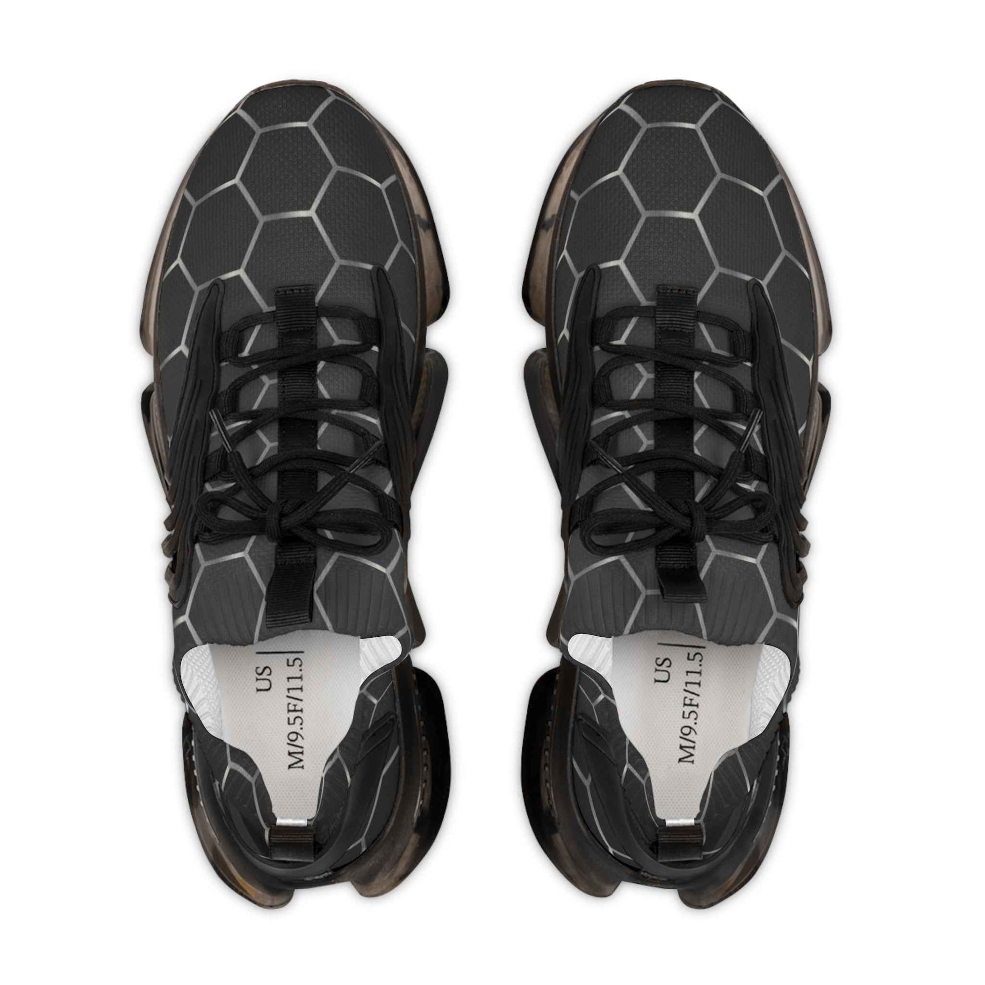 Hex-Pattern Mesh Sneakers – Lightweight Men's Athletic Shoes